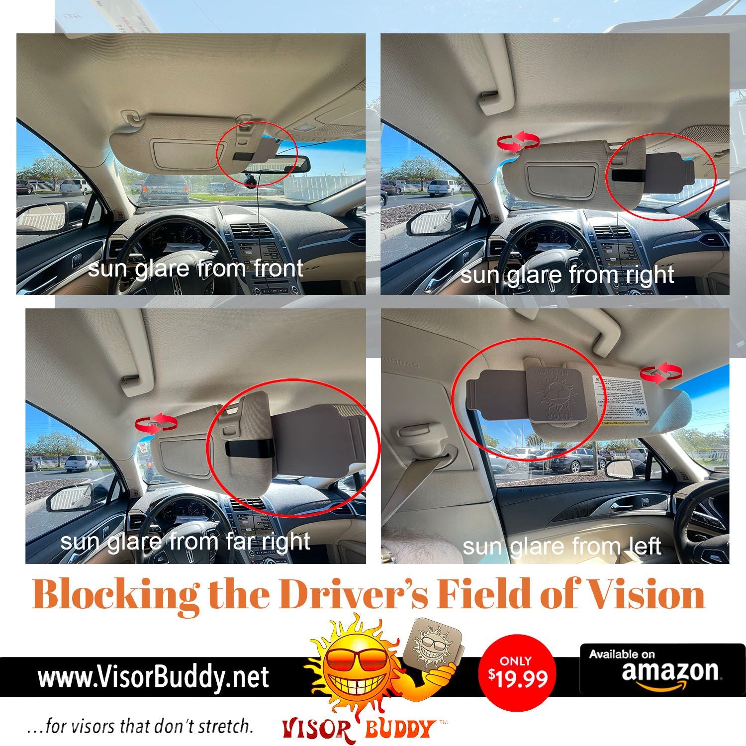Meet Visor Buddy: The Ultimate Sun Visor Extender for Your Car
Visor Buddy is a simple, effective car accessory that clips onto your existing sun visor to plug those annoying gaps where sunlight sneaks in.