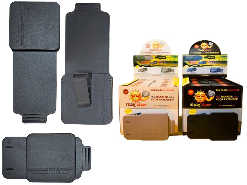 Visor Buddy Original Edition Version 3.0 - Clip-On Extension for Windshield Sun Visor - Plugs Two Specific Gaps Encountered by Driver’s When Driving into the Sun. Visor Extender.