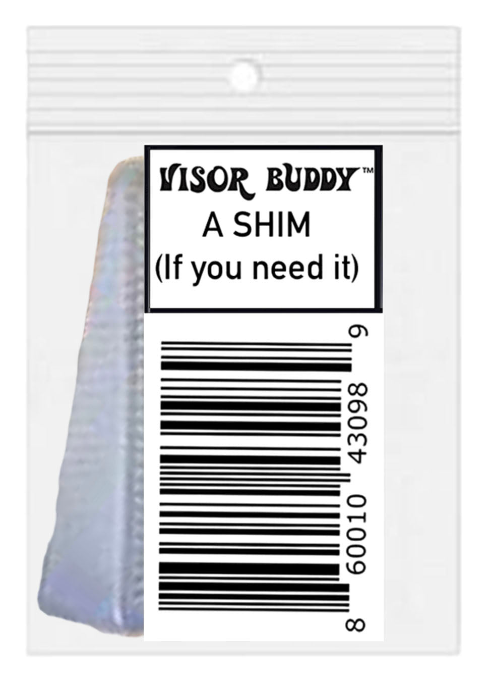 Visor Buddy SHIM for skinny visors (to tighten the grip) Visor Buddy