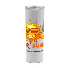 Load image into Gallery viewer, White tumbler with stainless steel interior Visor Buddy
